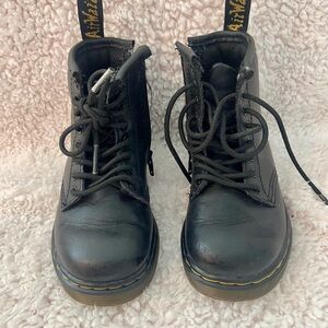 Dr. Martens Black Kids Boots